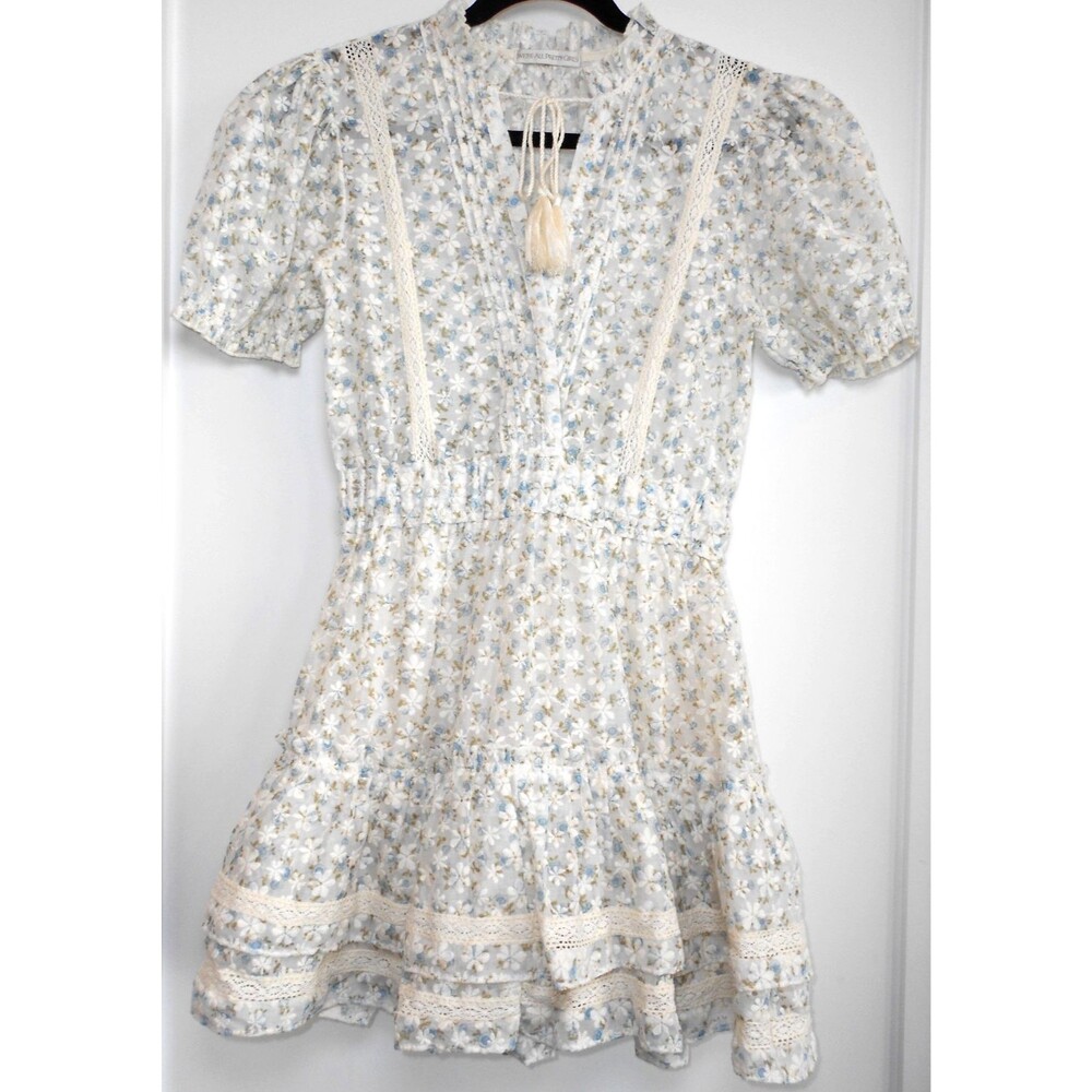 We're All Pretty Girls Mixology Boutique Cottage Floral Women Mini Dress Size S